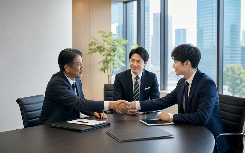 事業承継の合意を表すイメージ